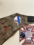 Thin Line Embroidery - Leather Face Motorcycle Gear